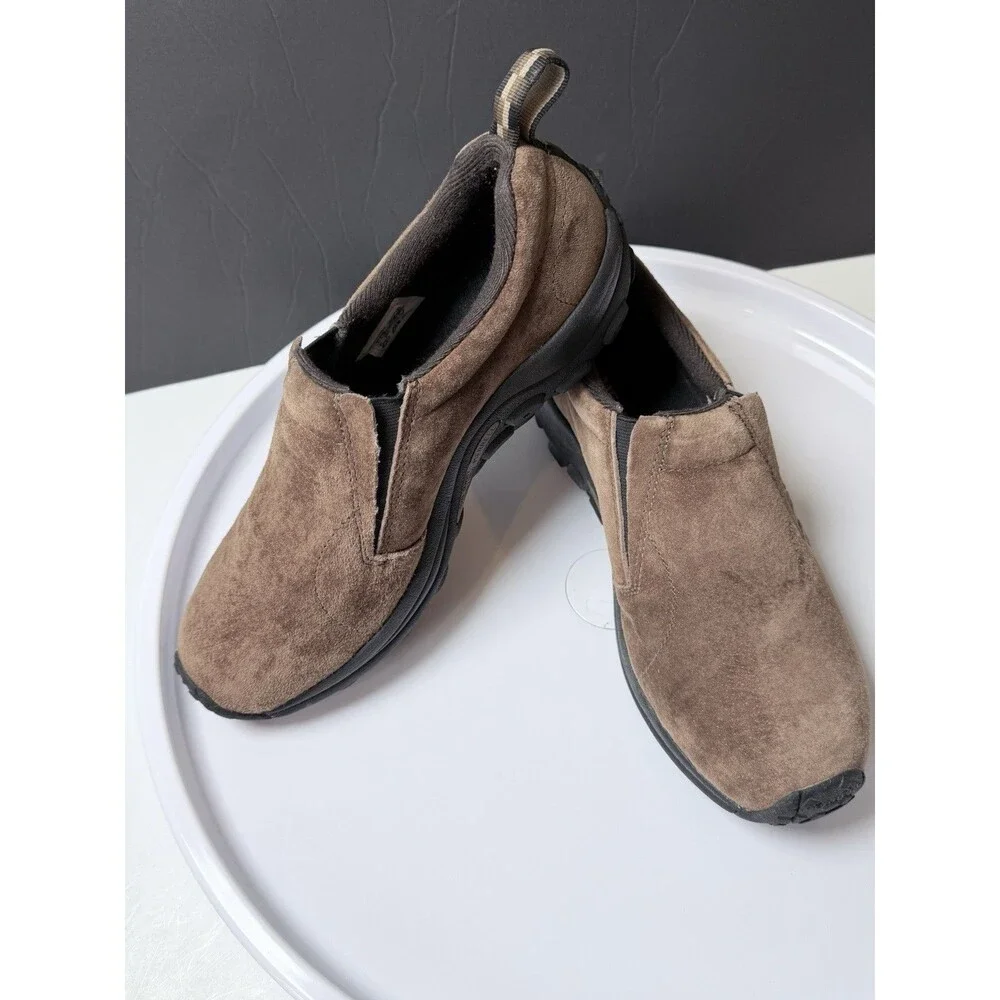 Merrell Jungle Moc J65685 Men's 8 Brown Suede Slip On Comfort Shoes